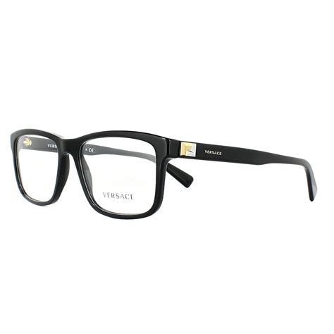 versace black frame glasses|Versace glasses frame for men.